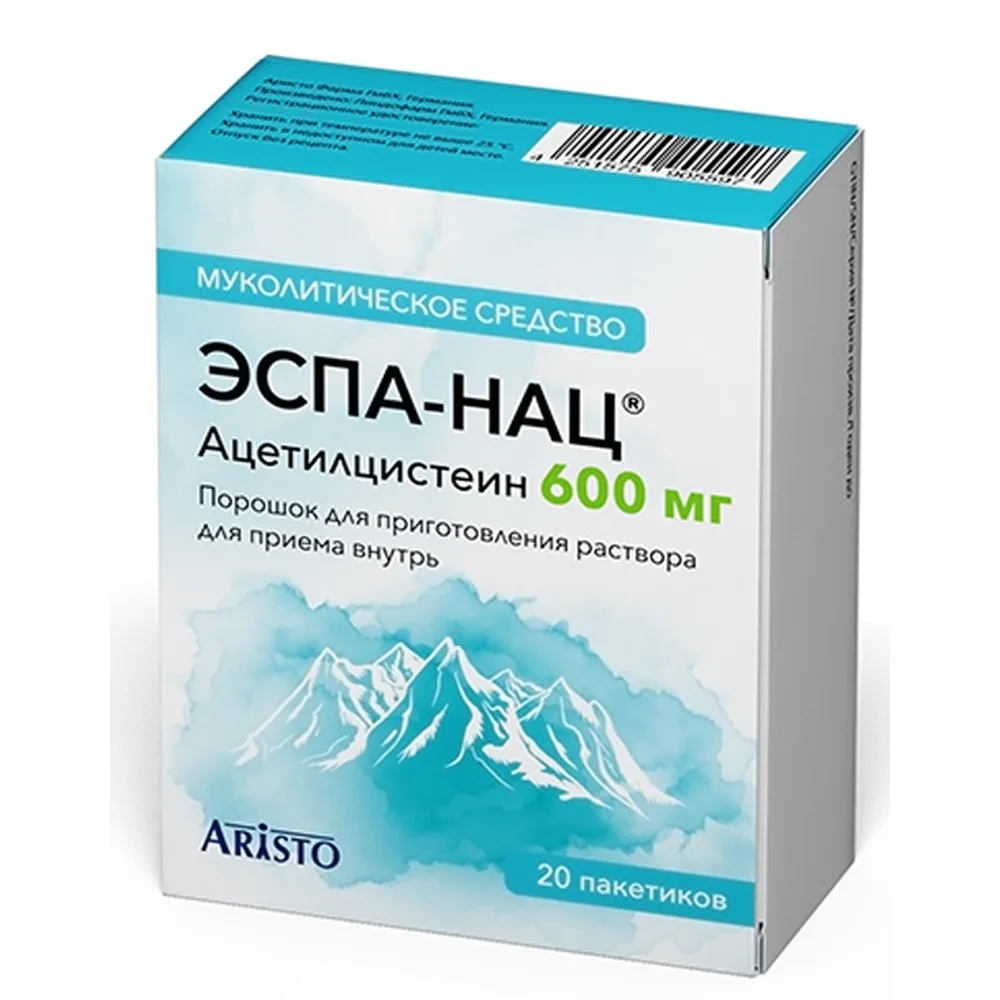 Espa-nat 600 mg 3 powder for solution preparation sachet 20 pcs.