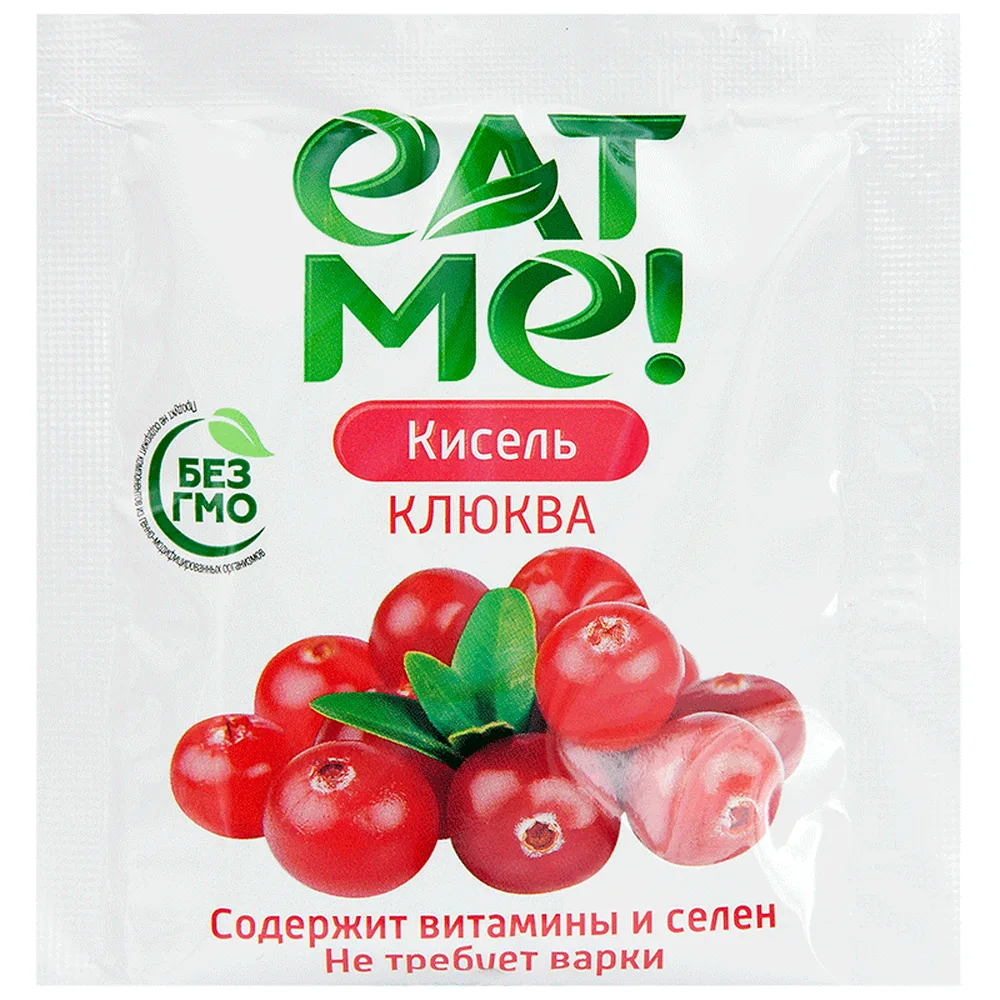 Eat me jelly + cranberry kissel 25 g 1 pc. granulated powder packet
