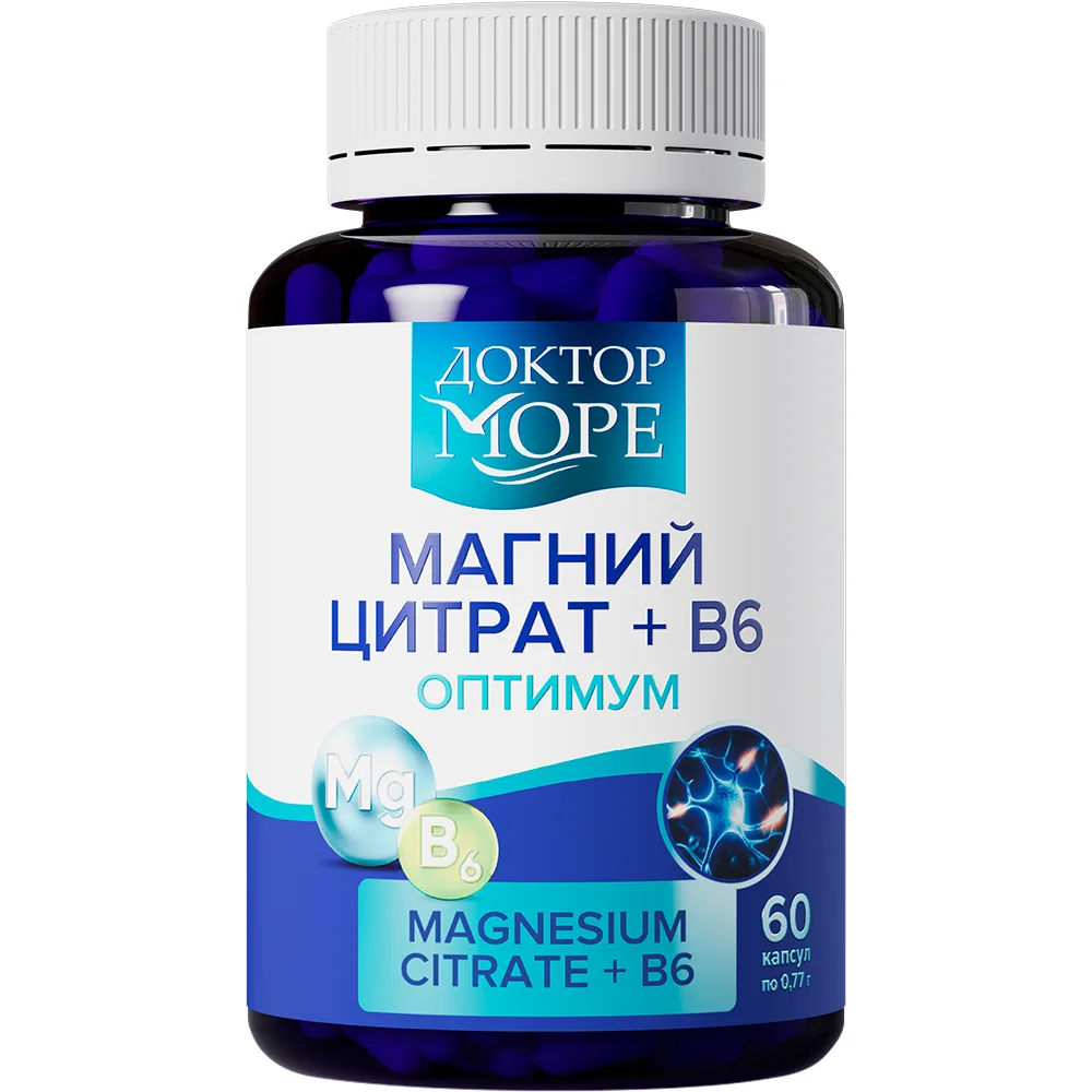 Doctor More Magnesium Citrate+V 6 Optimum 60 Capsules 770 mg