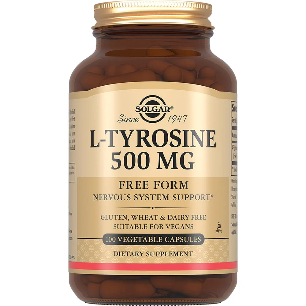 Solgar L-Tyrosine 500 mg 100 capsules 716 mg