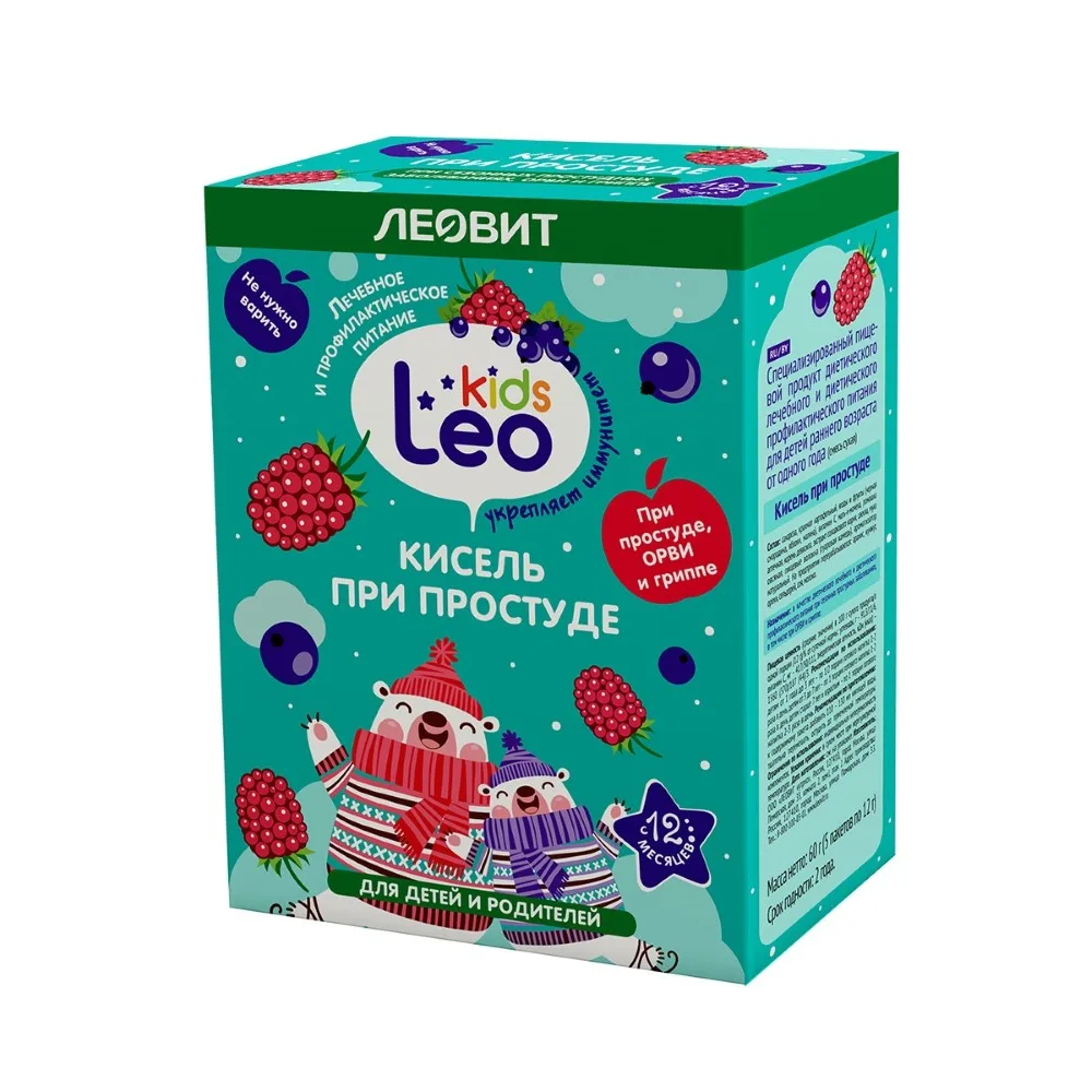 Leovit leo kids jelly for children with cold 12 g 5 pcs. pack