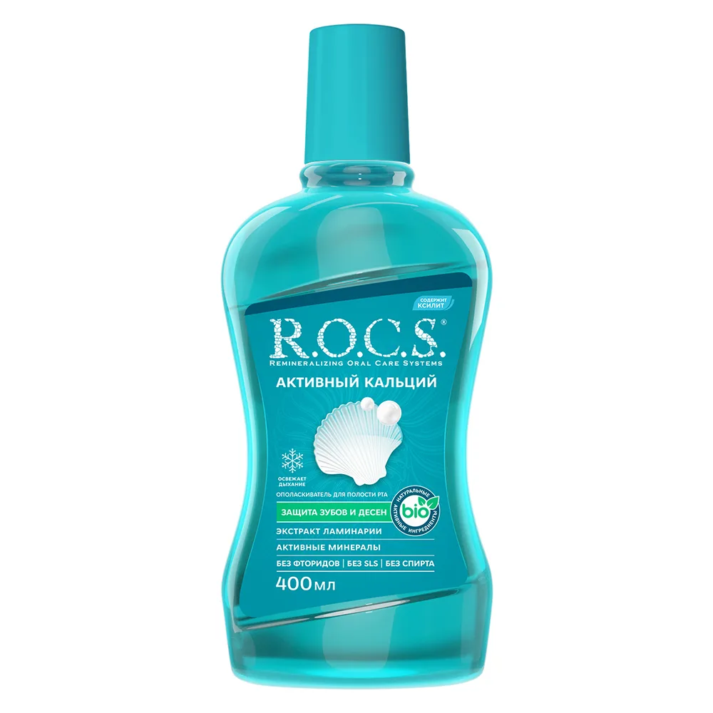 Rocs Mouthwash Active Calcium 400 ml