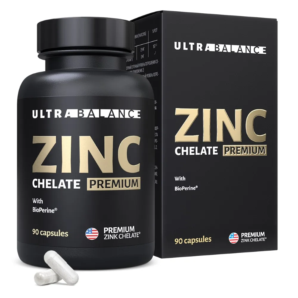 Ultrabalance zinc chelate premium 90 capsules 300 mg