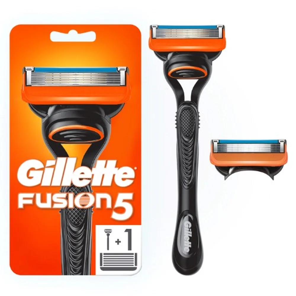 Gillette Fusion Safety Razor with Replacement Cartridges 2 pcs.