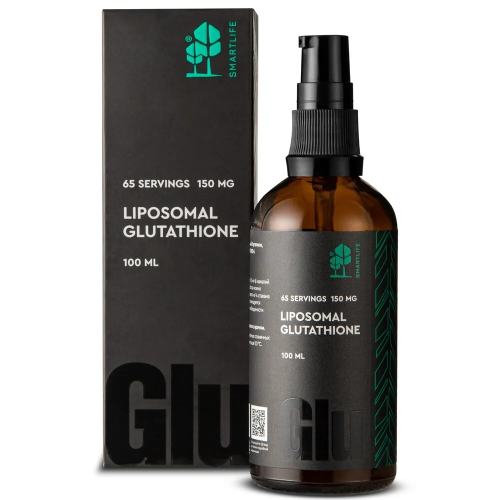 Liposomal Glutathione 100 ml bottle with dispenser cap/smartlife