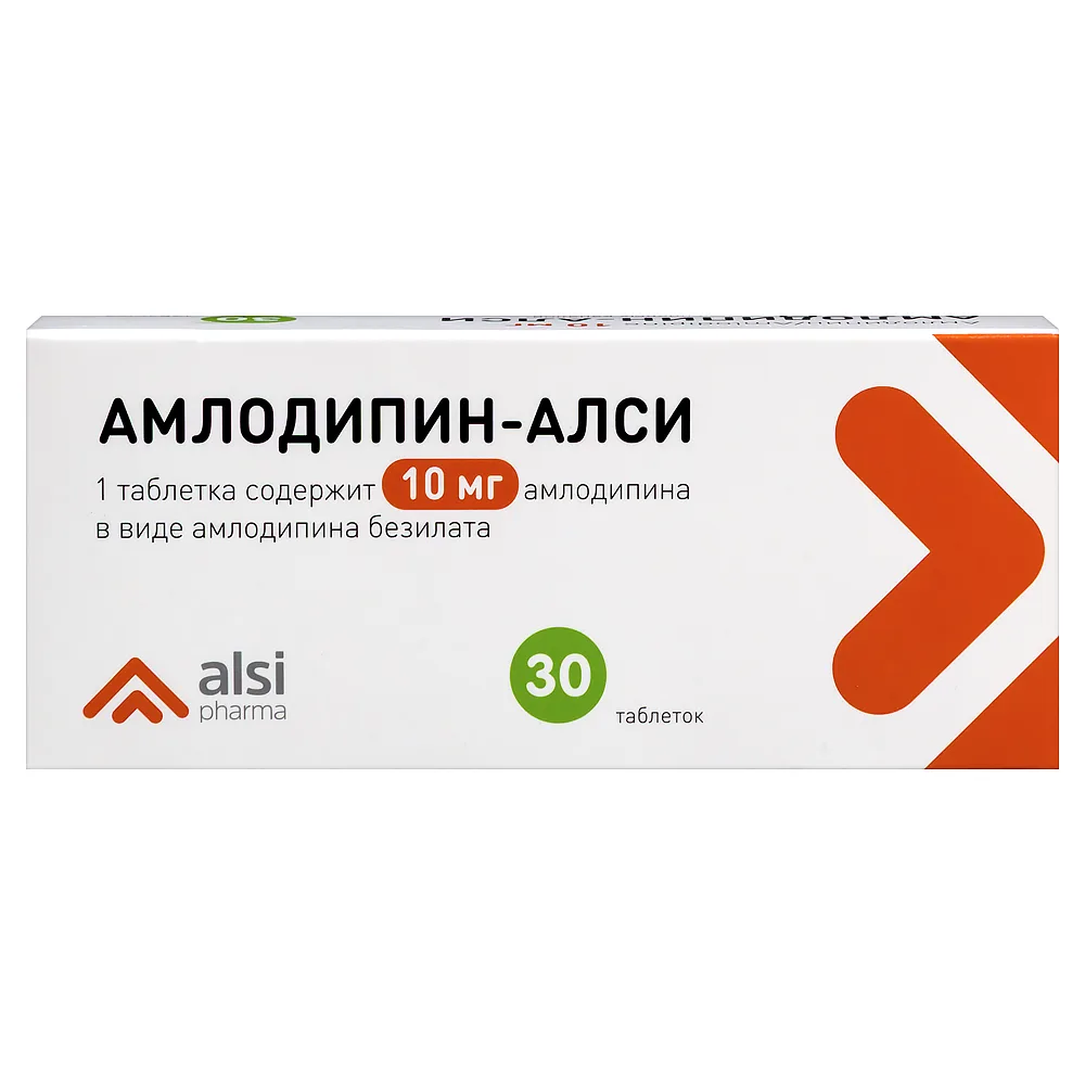 Amlodipine-Alsi 10 mg 30 tablets