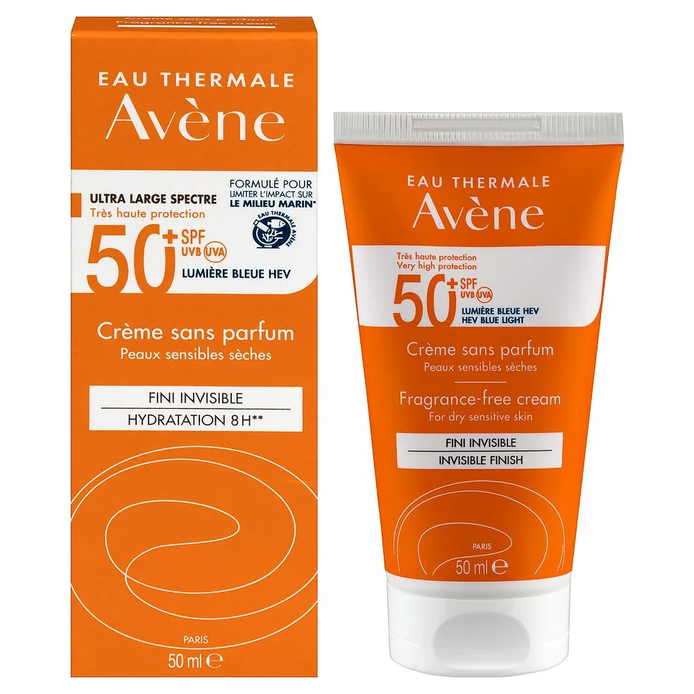 Avene sunscreen cream SPF 50+ fragrance-free 50 ml