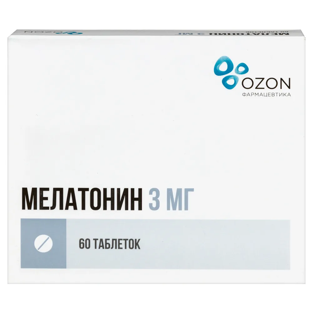 Melatonin 3 mg 60 tablets coated in a blister pack