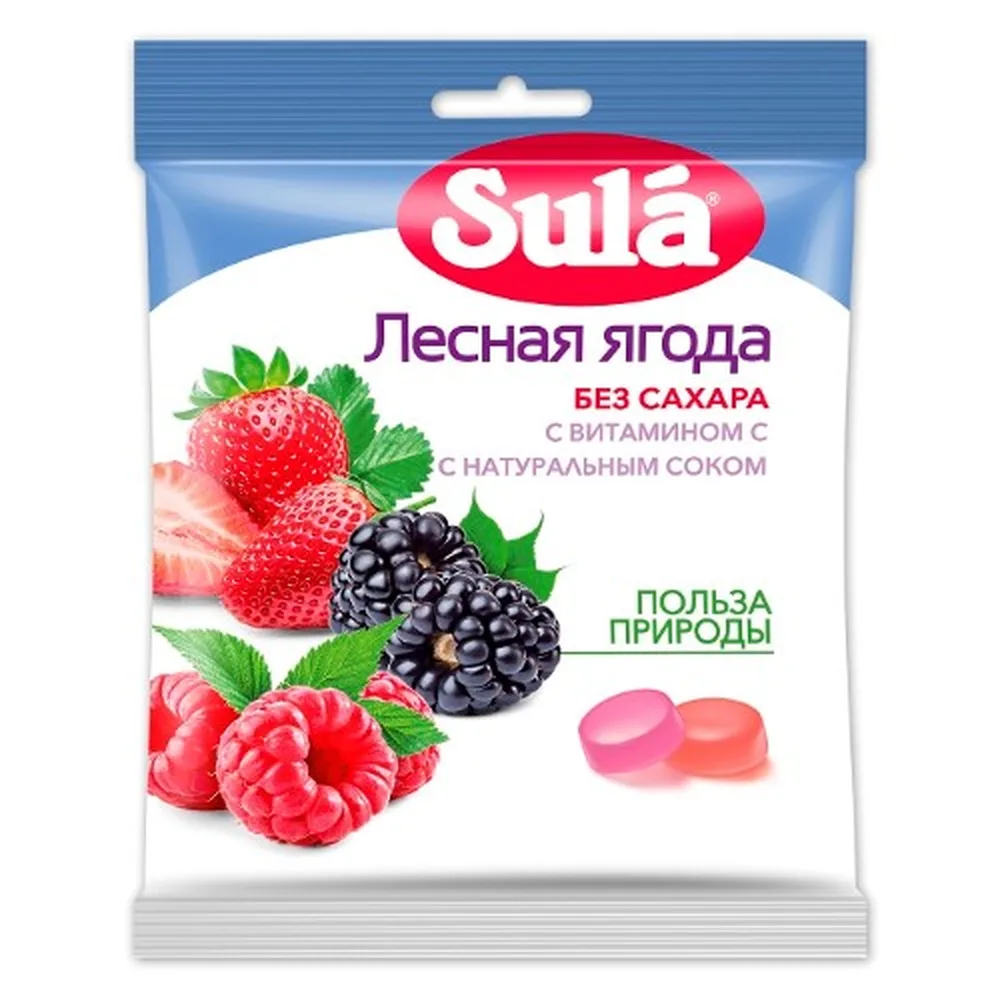 Sula Sugar-Free Candies 60 g/Forest Berry