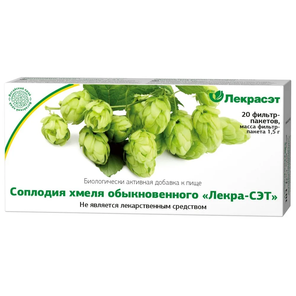 Humulus lupulus cones Lekra-Set 1.5 g 20 pcs. filter bags