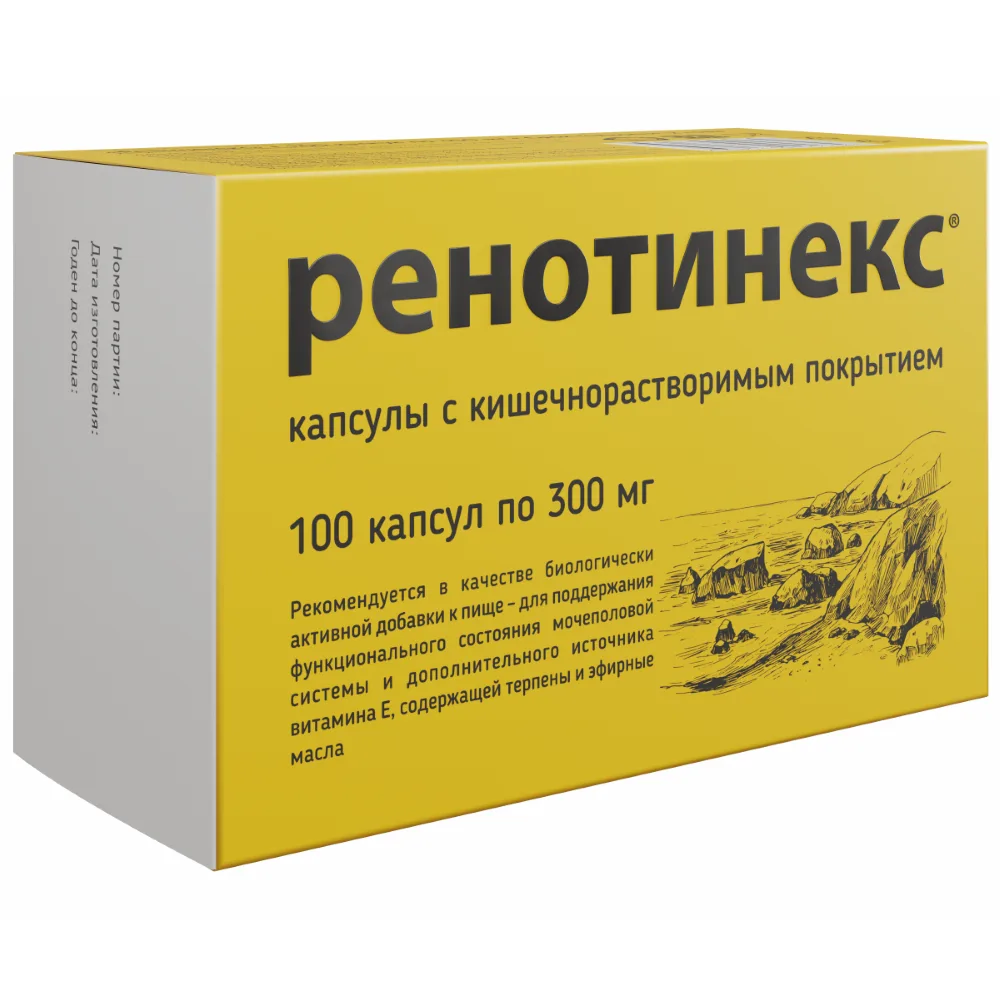 Renotynex 100 capsules enteric-coated 300 mg
