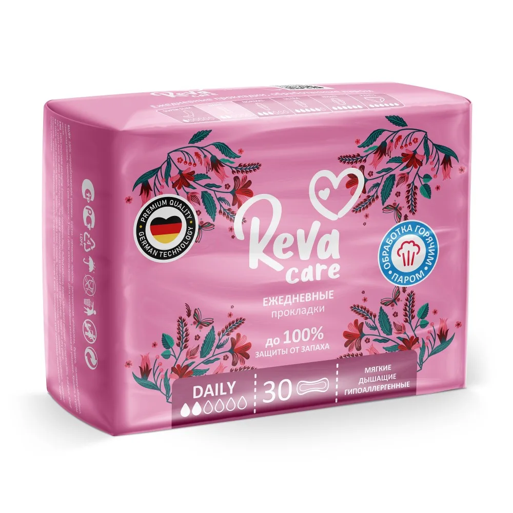 Reva Care Daily Unscented Panty Liners 30 pcs.