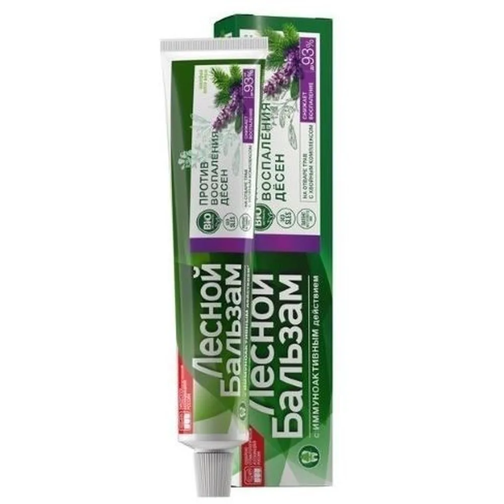 Lesnoy Balsam toothpaste with sage and aloe vera extract in herbal infusion 75 ml