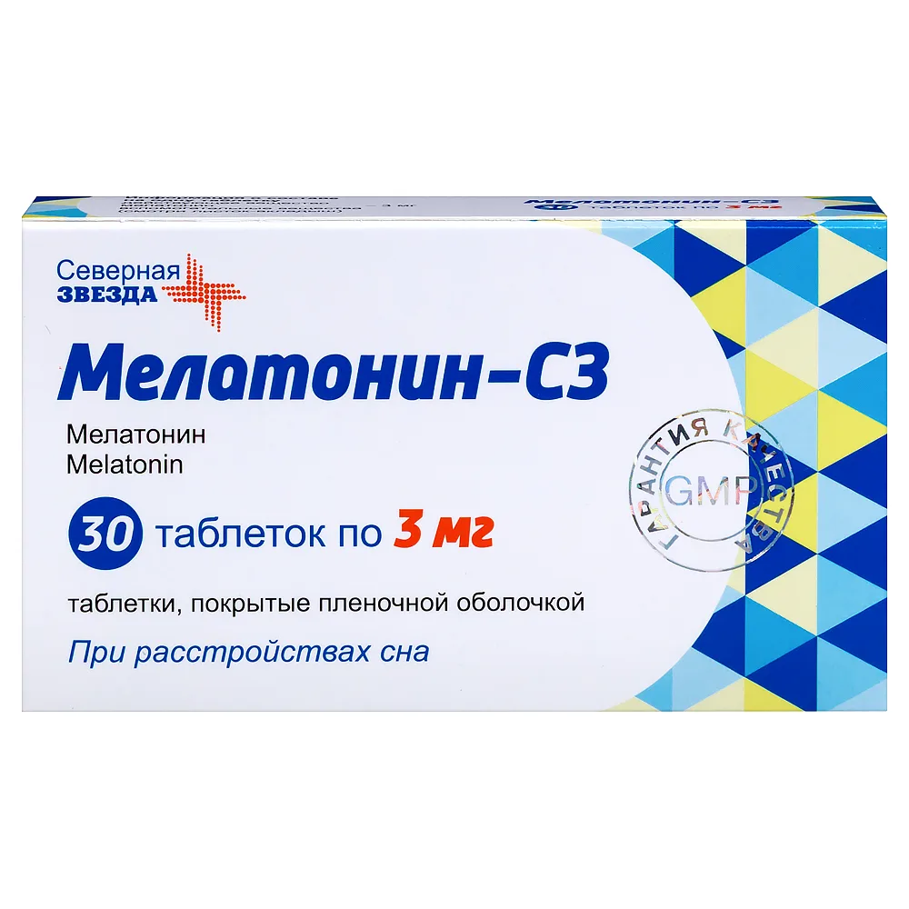 Melatonin-CZ 3 mg 30 coated tablets