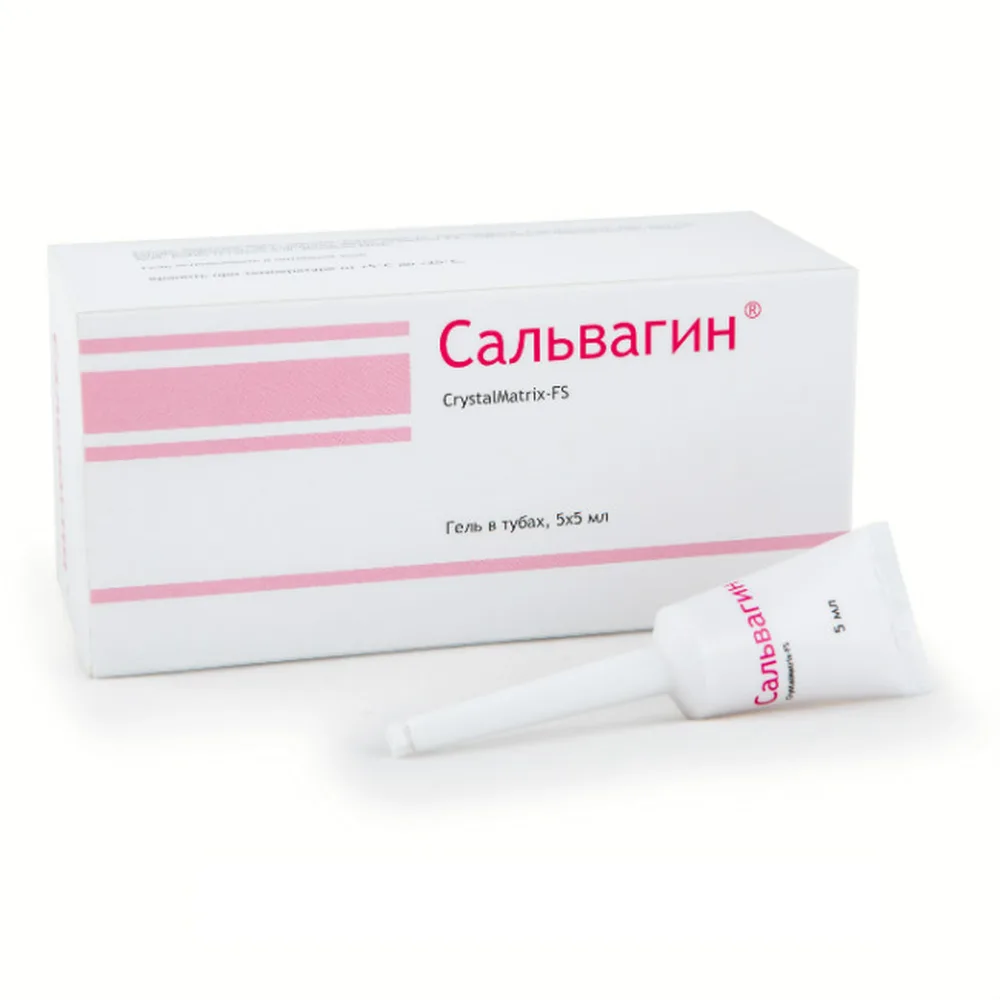 Salvagin crystalmatrix-fs gel for intimate hygiene 5 ml 5 pcs. tube