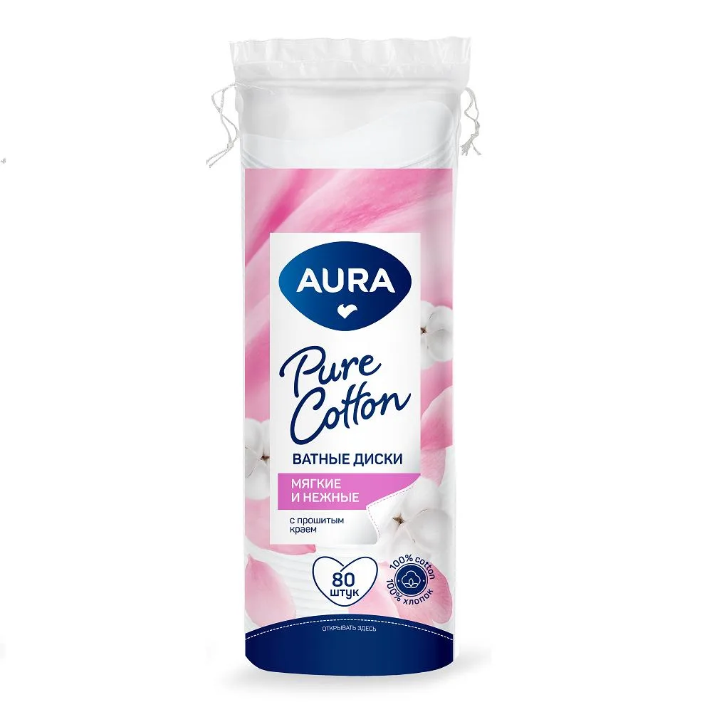 Aura Cotton Pads 80 pcs.