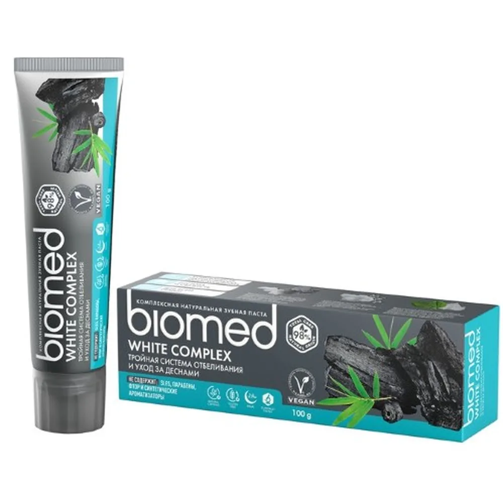 Biomed Toothpaste Complex Whitening with Charcoal 100 g