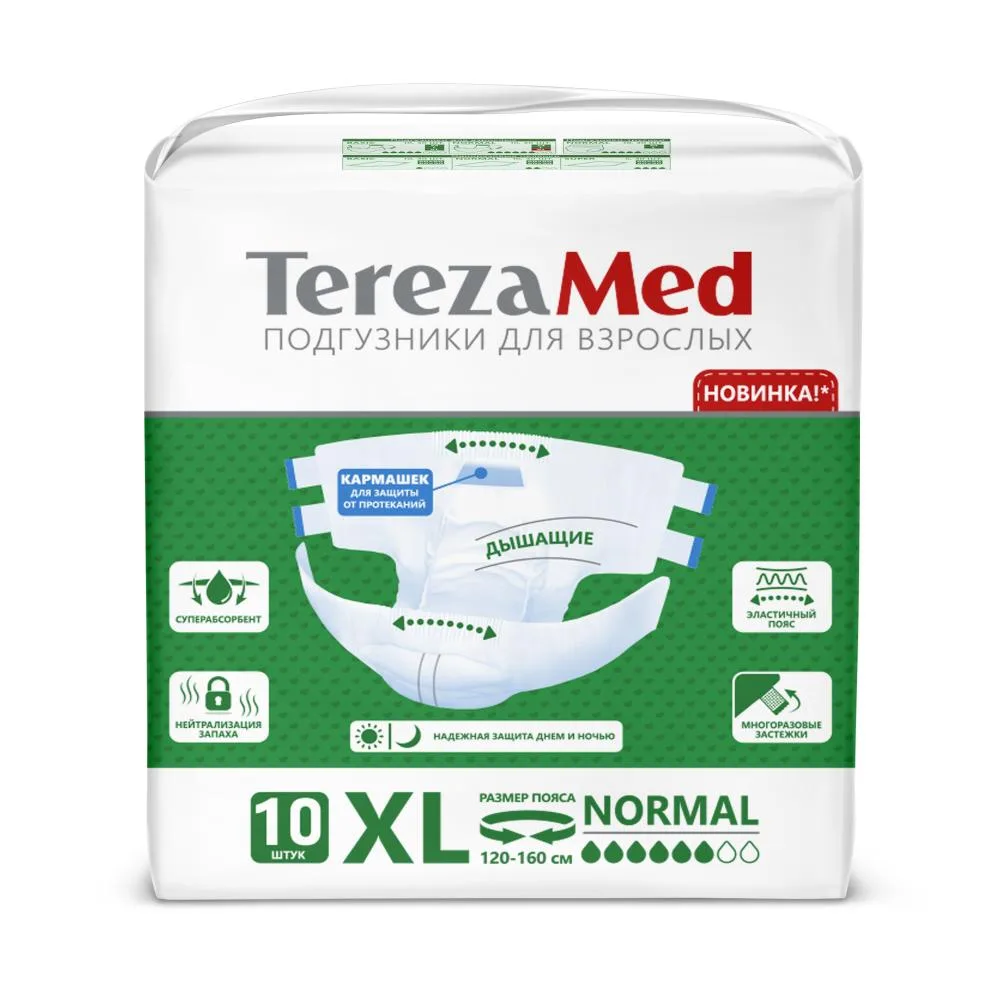 Terezamed adult diapers XL normal 10 pcs.