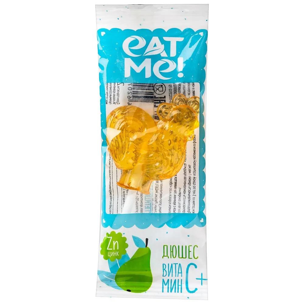 Eat me lollipop candy with zinc and vitamin C rooster flavor pear 17 g