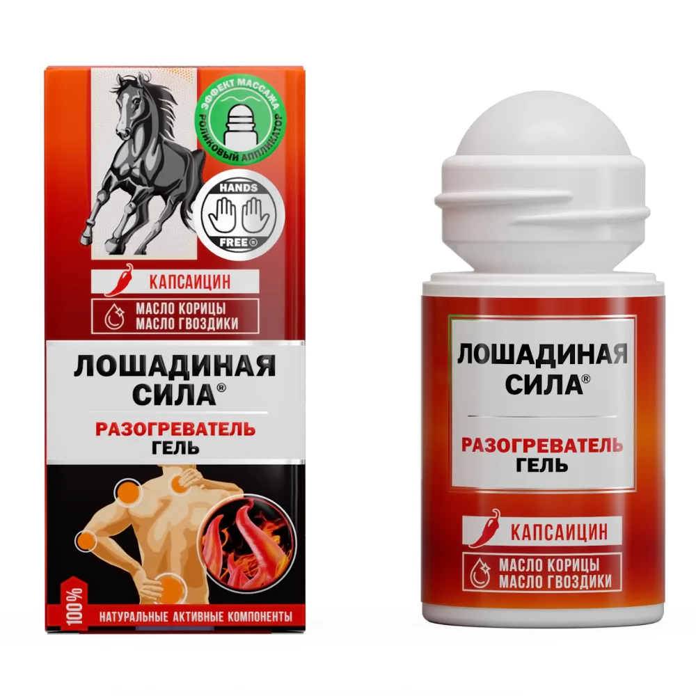 Horse Power gel warming 90 ml/roller applicator