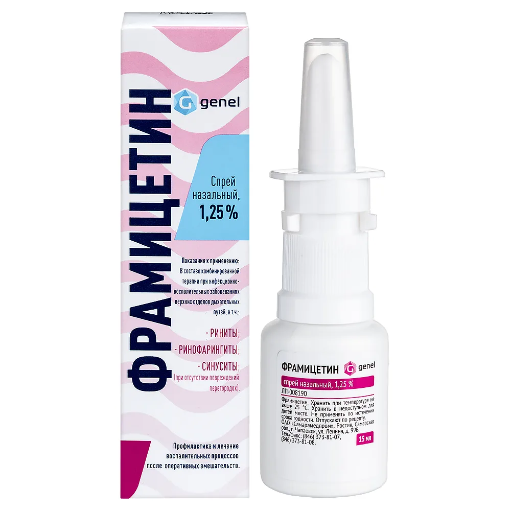 Framycetin 1.25% nasal spray 15 ml