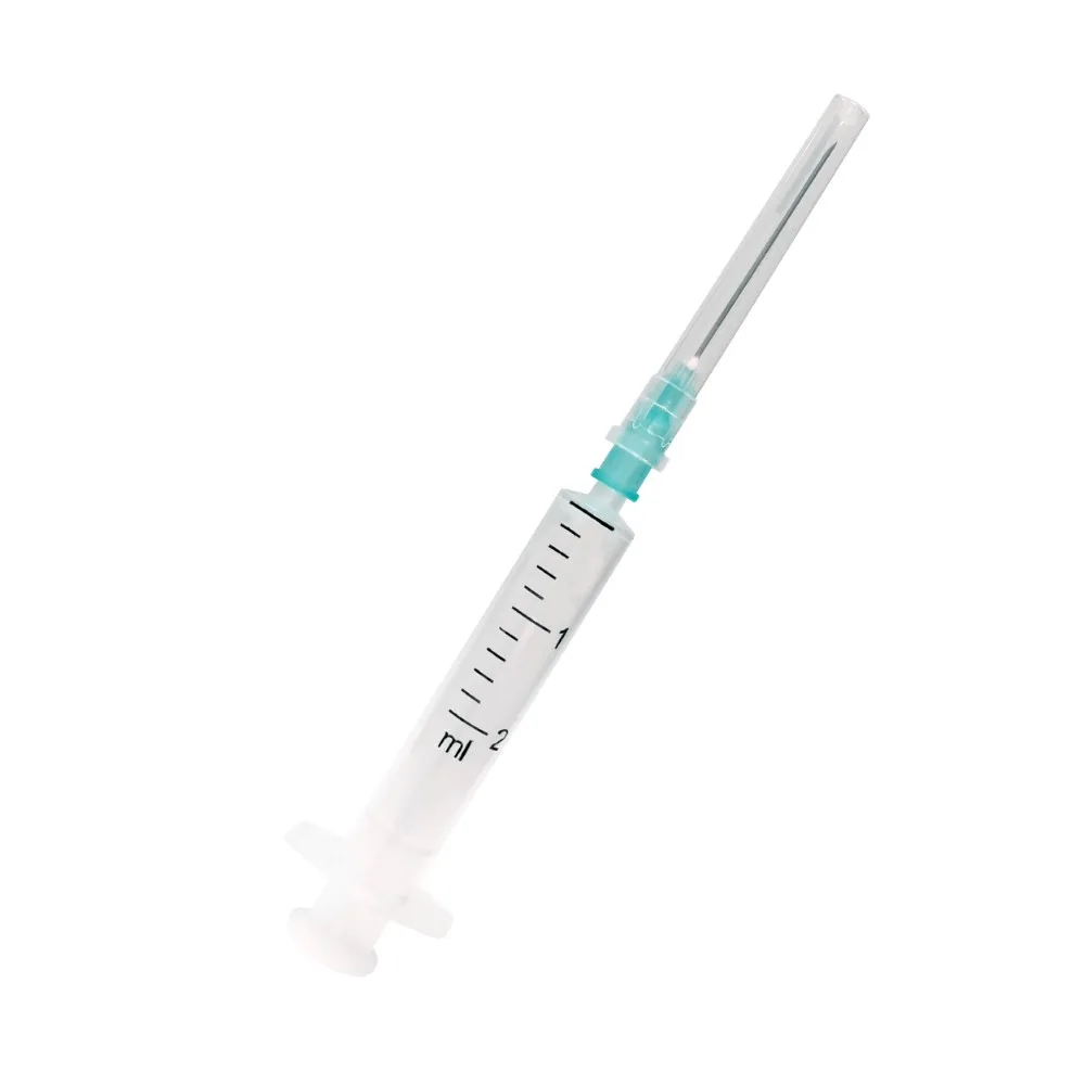 Syringe 2 ml two-part sterile single-use luer with needle 0.6x30 mm 100 pcs/box Elets