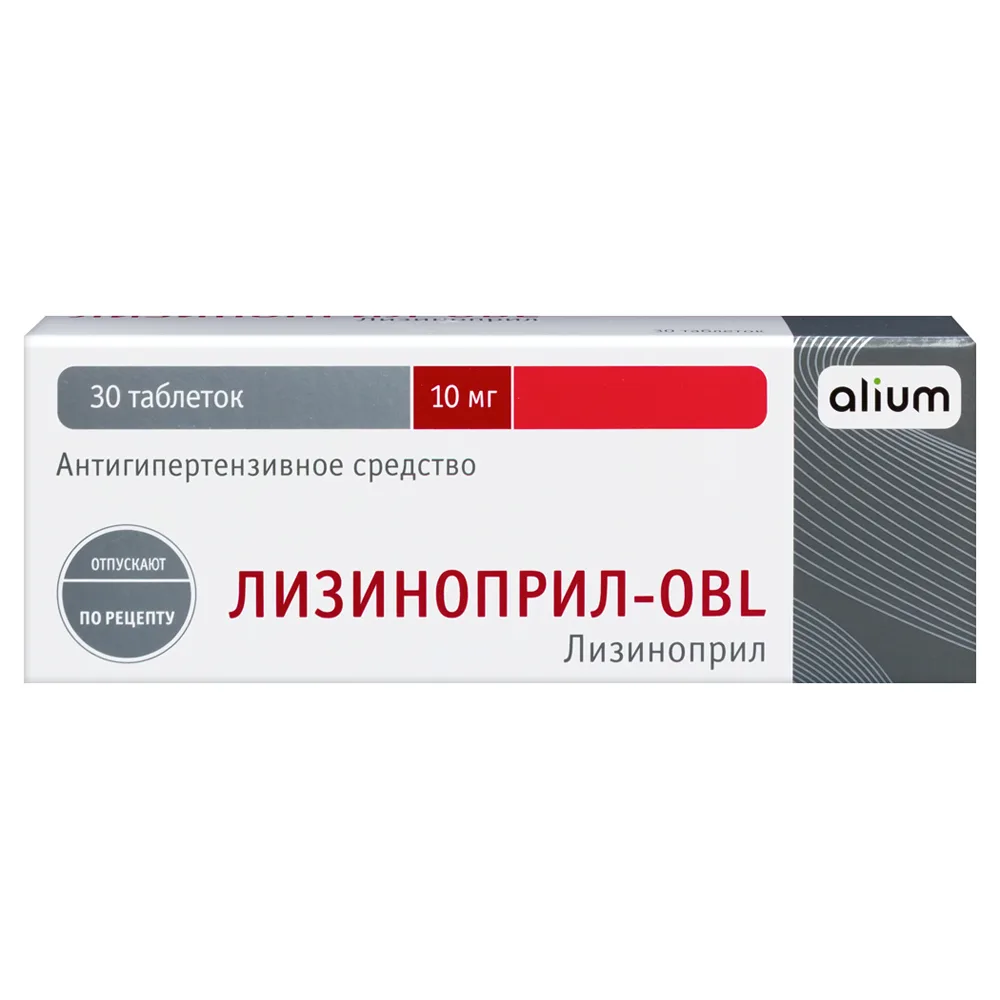 Lisinopril-obl 10 mg 30 tablets