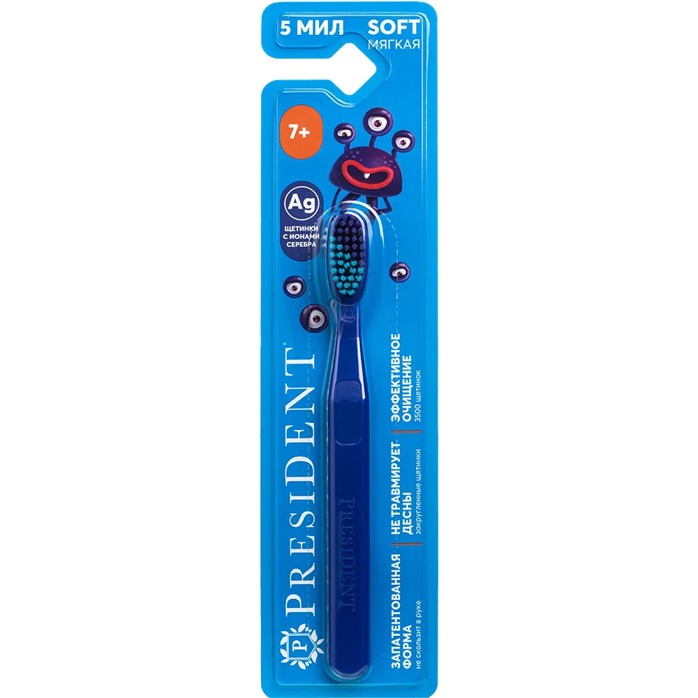 President Children's Toothbrush 7+/Soft/Art 629