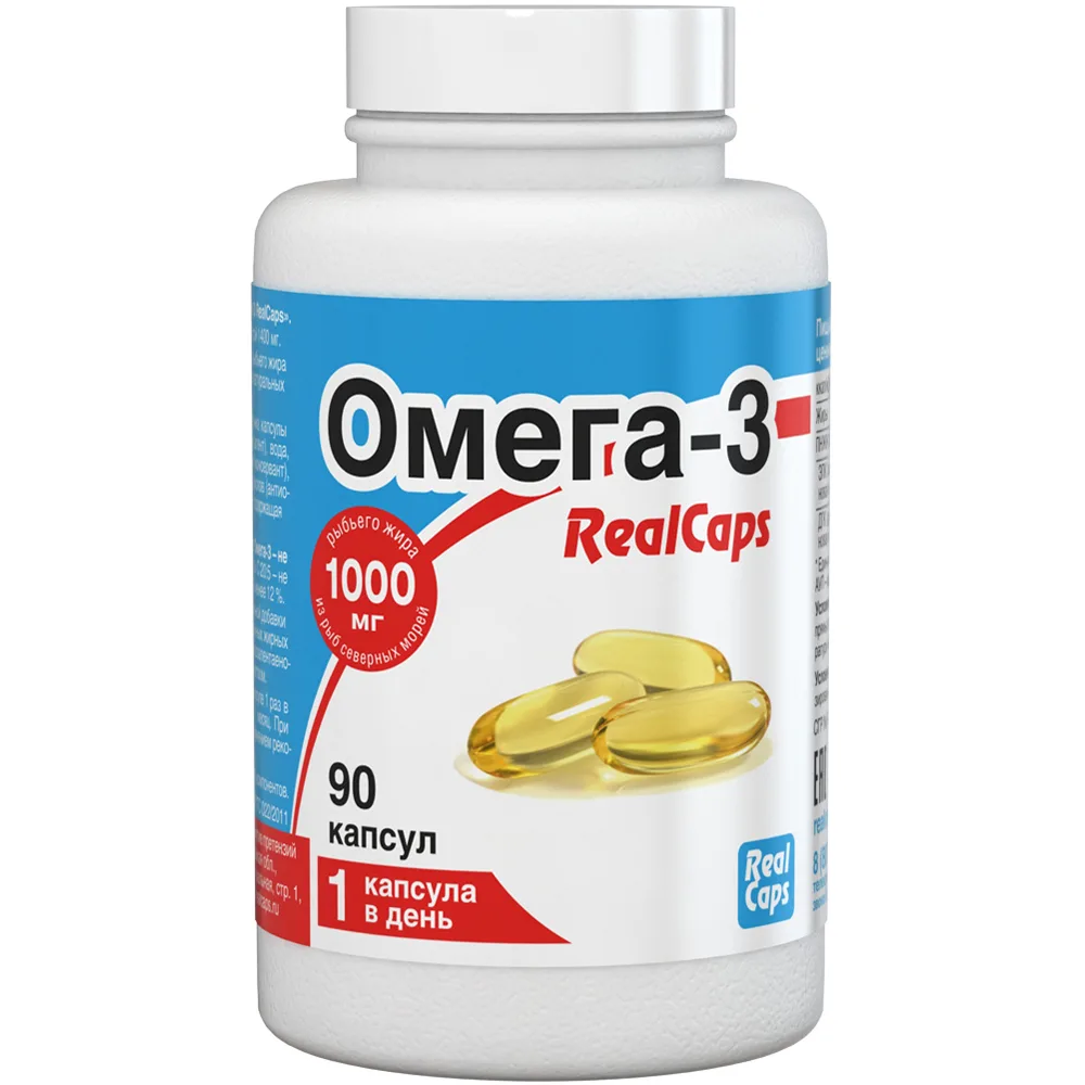 Omega-3 realcaps 90 capsules 1400 mg