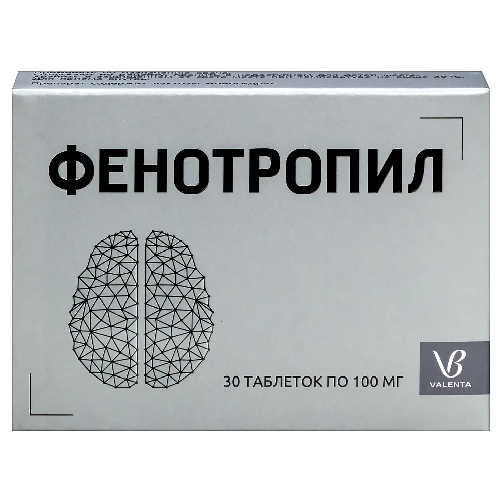 Phenotropil 100 mg 30 tablets