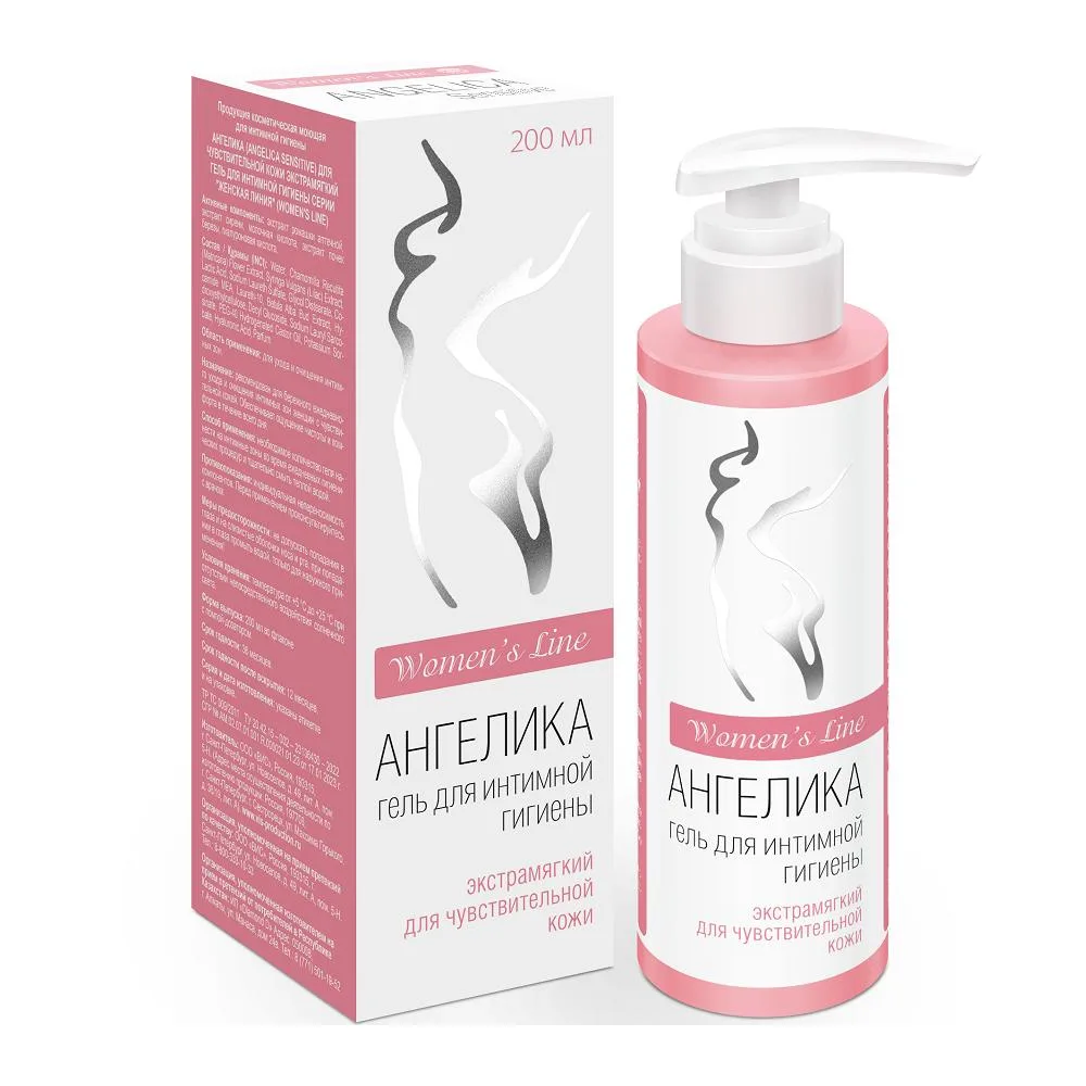 Angelika gel for intimate hygiene for sensitive skin extra soft women's line 200 ml