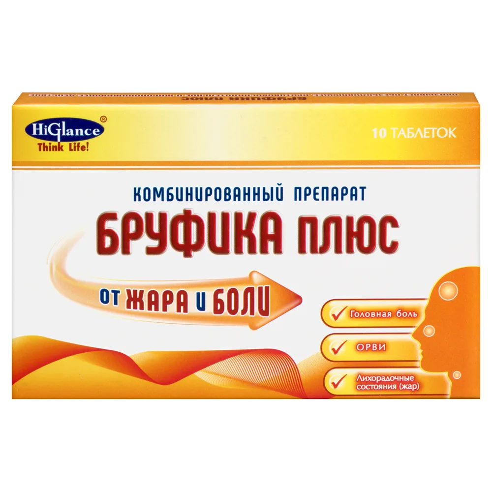 Brufika Plus 400 mg + 325 mg 10 tablets blister