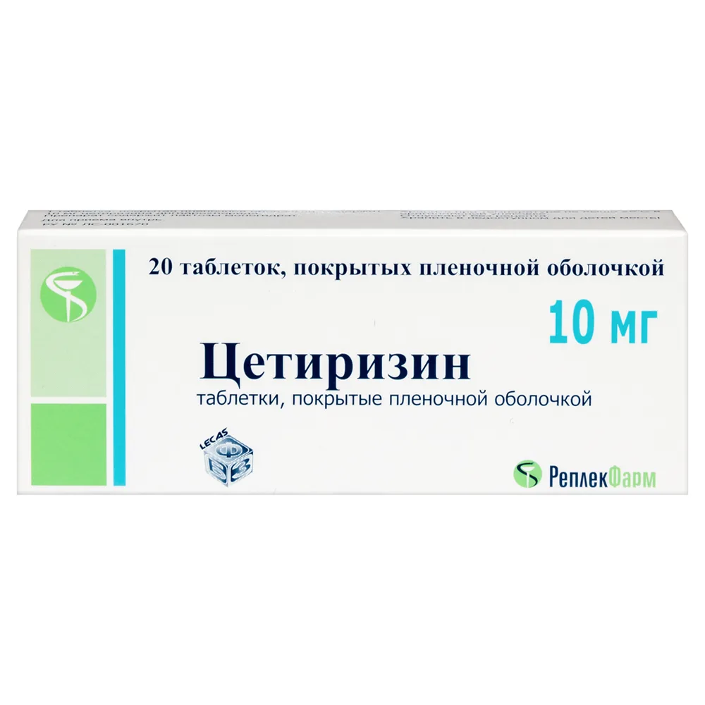 Cetirizine 10 mg 20 coated tablets