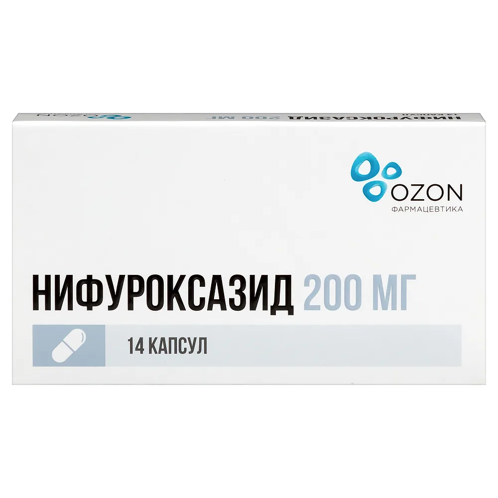 Nifuroxazide 200 mg 14 capsules
