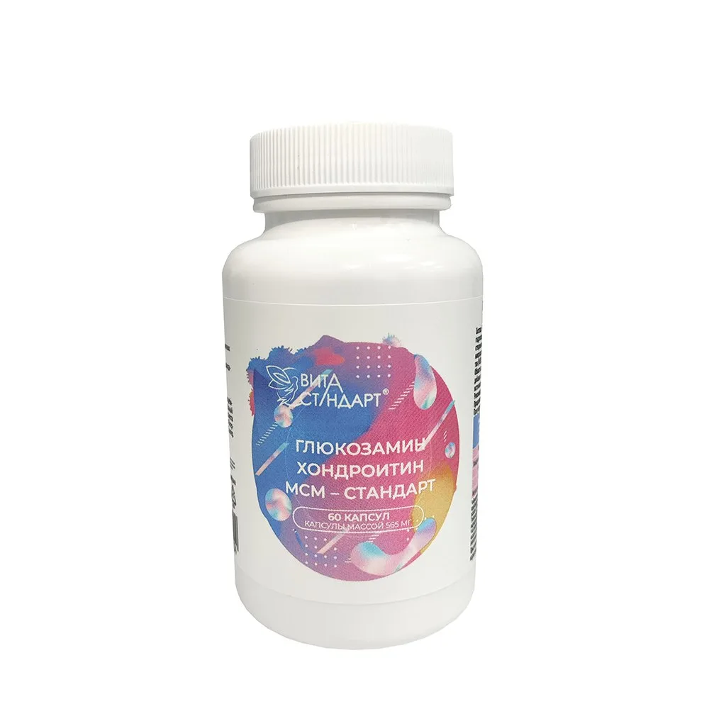 Vita Standard Glucosamine Chondroitin MSM-Standard 60 Capsules 565 mg