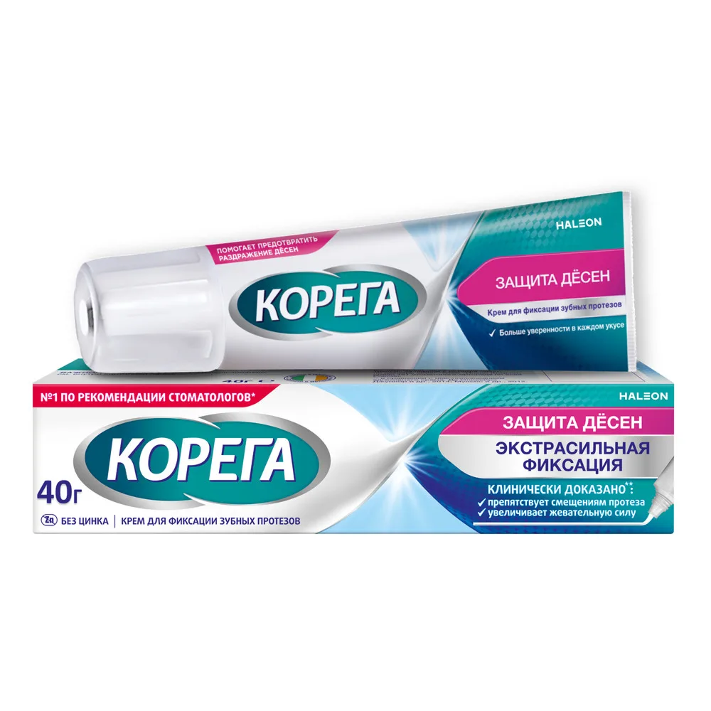 Corega cream for denture fixation gum protection 40 g