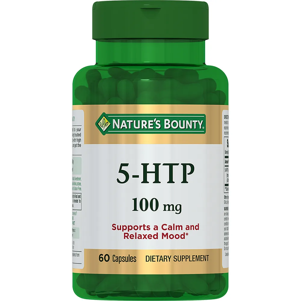 Nature's Bounty 5-Hydroxytryptophan 100 mg 60 capsules 476 mg