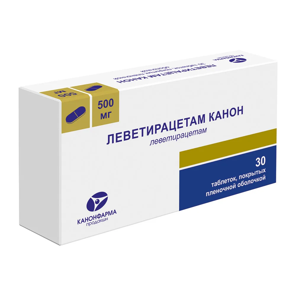 Levetiracetam Canon 500 mg 30 coated tablets