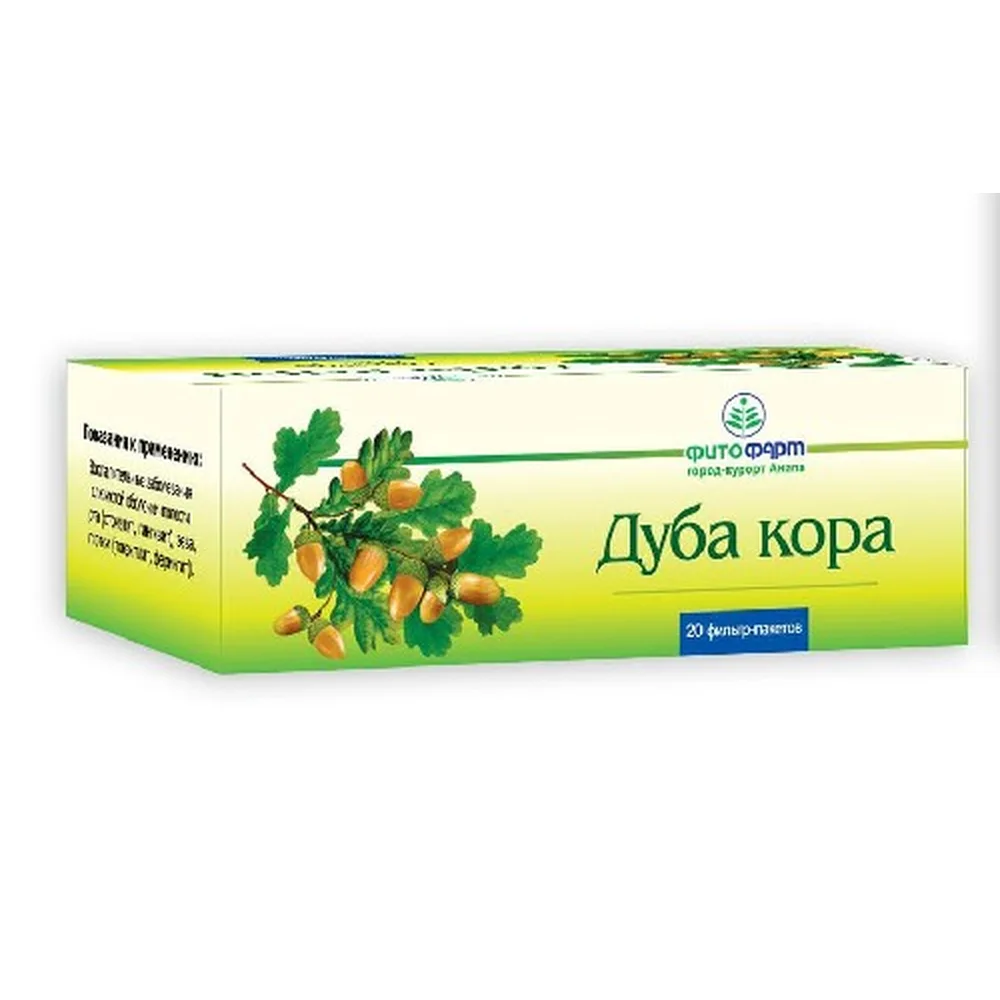 Oak Bark 20 pcs. filter bags bark powder 1.5 g
