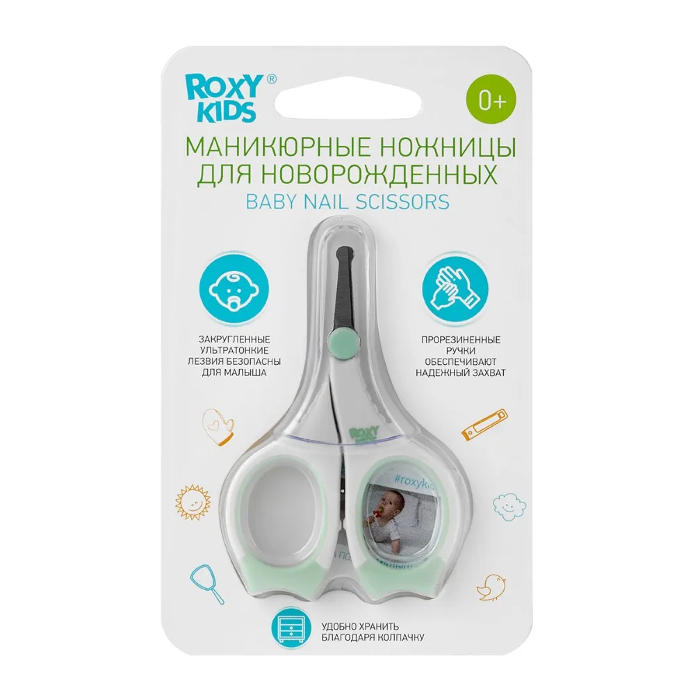 Roxy-kids manicure scissors 0+/mint