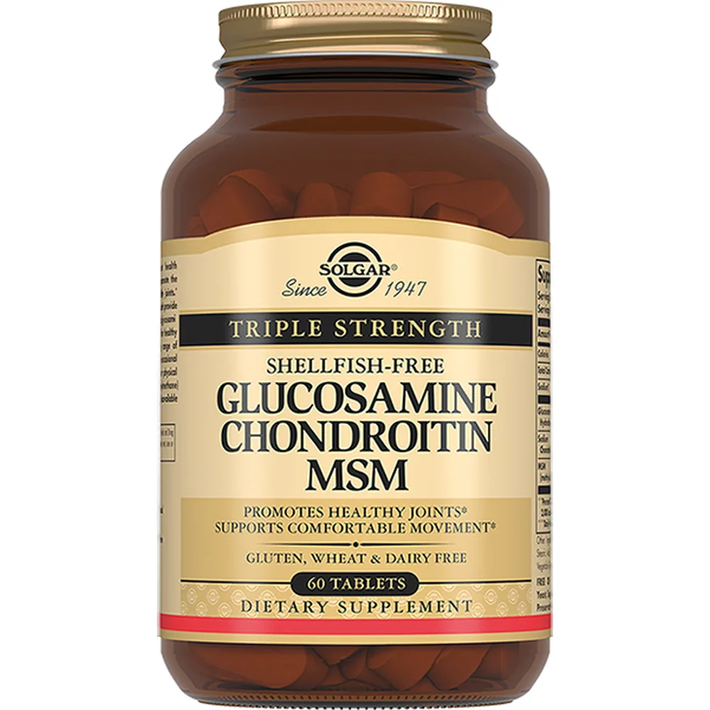 Solgar Glucosamine Chondroitin and MSM Complex 60 Tablets 2111 mg