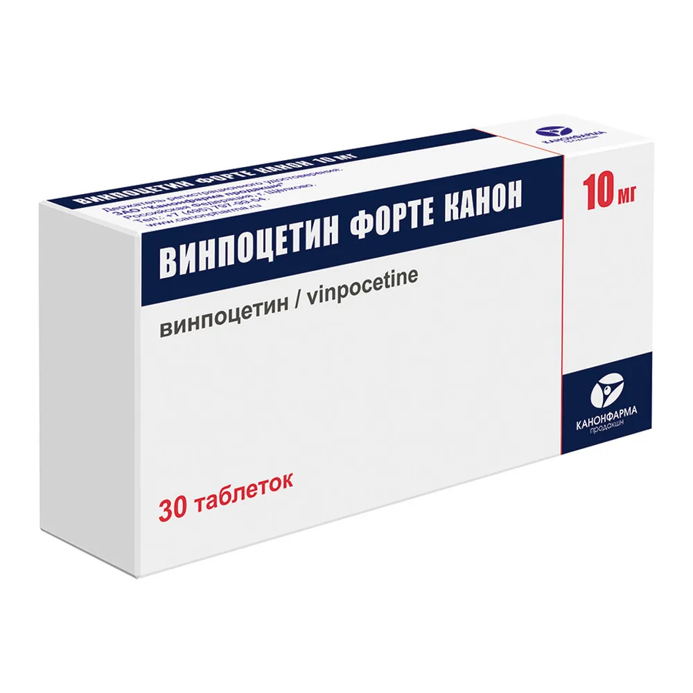 Vinpocetine Forte Canon 10 mg 30 tablets