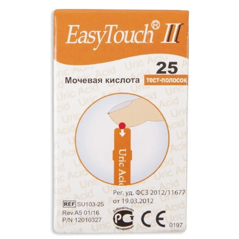 Easy Touch Uric Acid Test Strips 25 pcs.