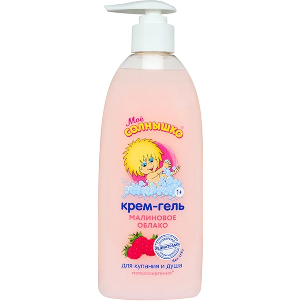 Moe Solnyshko Cream-Gel for Bathing and Shower Raspberry Cloud 400 ml