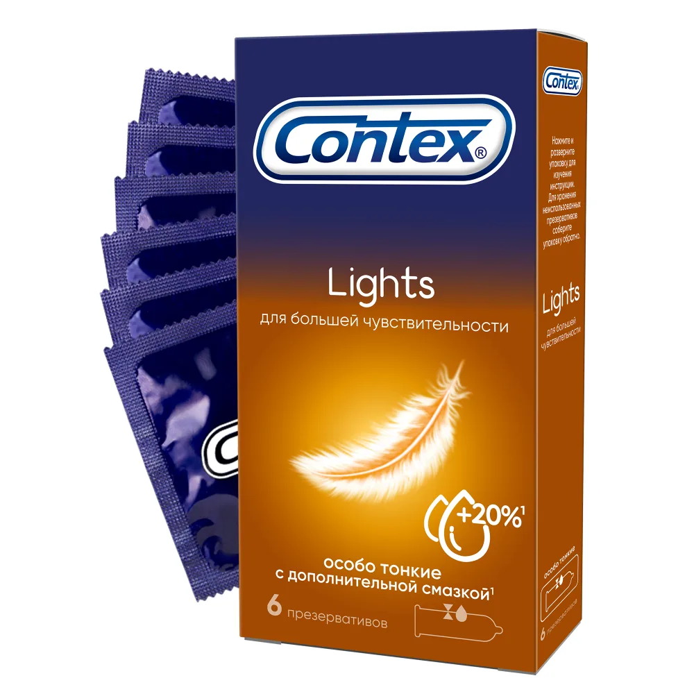 Contex Lights Extra Thin Condoms 6 pcs.