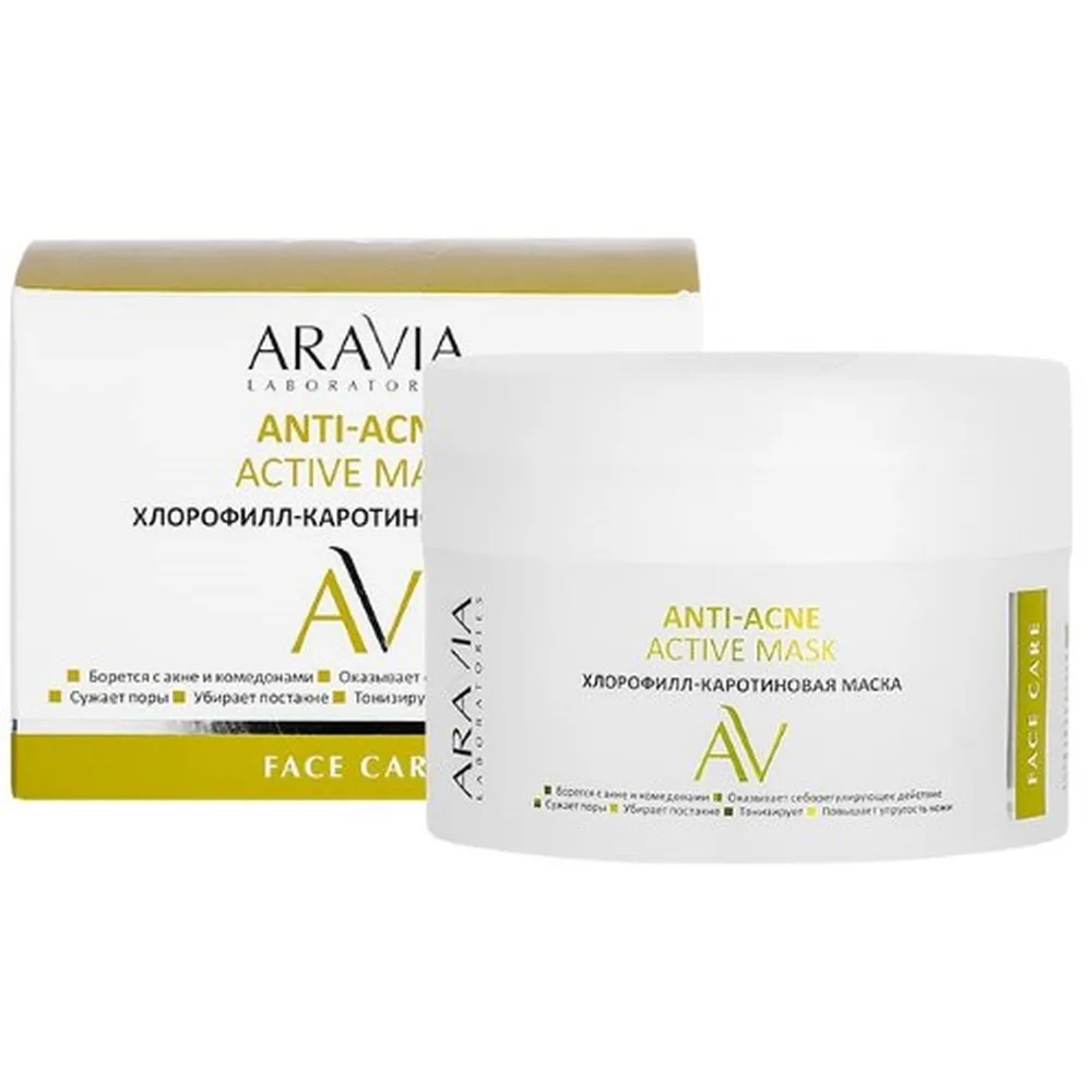 Aravia Laboratories Anti-Acne Chlorophyll-Carotene Mask 150 ml