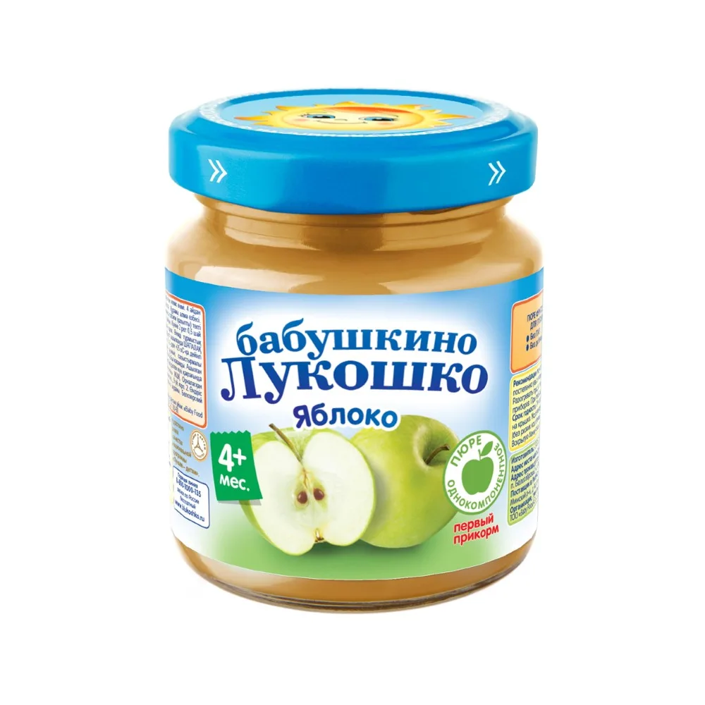 Babushkino Lukoshko Apple Puree for Baby Food 100 g