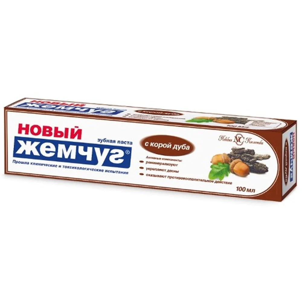 Noviy Zhemchug Toothpaste with Oak Bark 100 ml