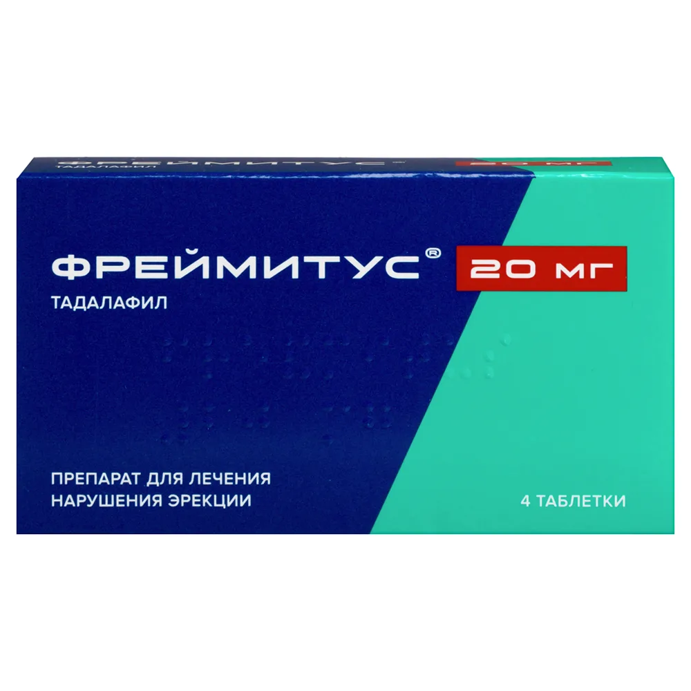 Freymitus 20 mg 4 coated tablets