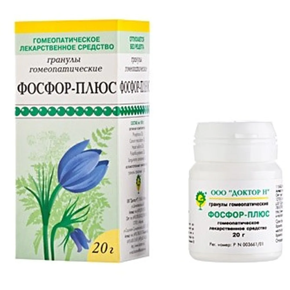 Phosphorus-Plus 20 g granules for homeopathic use